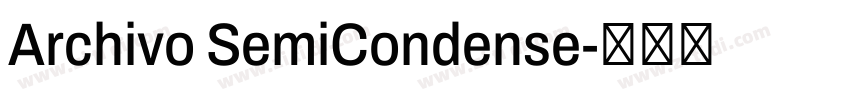 Archivo SemiCondense字体转换
